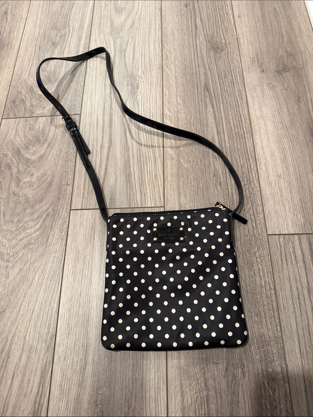 kate spade Black and White Polka Dot Crossbody